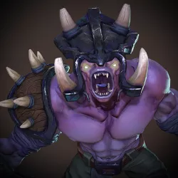 Fantasy Warrior Low-poly 3D model