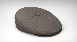 flat cap Low-poly 3D model