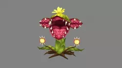 Flower Fairy - Big mouth flower monster  Low-poly 3D model