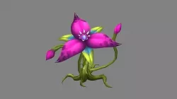 Flower Fairy - Thorns monster Low-poly 3D model