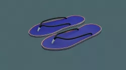 Footwear sandals Low-poly 3D model