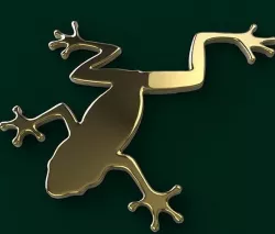 Frog Car Sticker 3D model