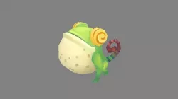 frog chameleon monster Low-poly 3D model