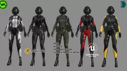FVX400 Military Low-poly 3D model