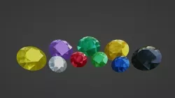 Gemstones 3D model