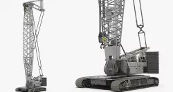Generic Crawler Crane Rigged 3D model