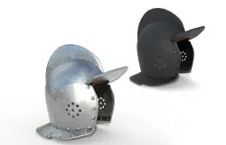 German burgonet helmet Low-poly 3D model