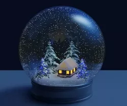 Glass snow globe 3D model