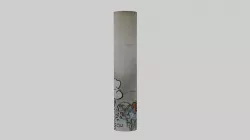Graffiti Pillar or Graffiti Column 3D model