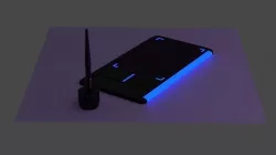 Graphic tablet for drawing with a pen in a stand 3D model