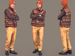 anime where a magic spinning spike destroys a guy with 4 arms 3D Models