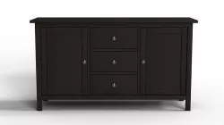 HEMNES Sideboard Black Brown 3D model