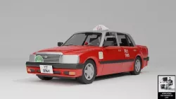 Hong Kong Culture series - Hong Kong Taxi - Crown Comfort Sedan 3D model