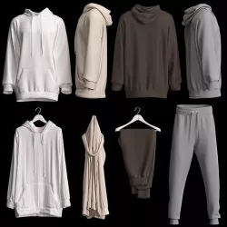 Hoody set 3D model