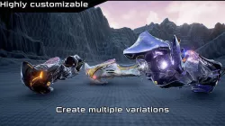 Hoverbike System Low-poly 3D model