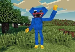 Huggy Wuggy Minecraft - Poppy Playtime Game Ready Low-poly 3D model