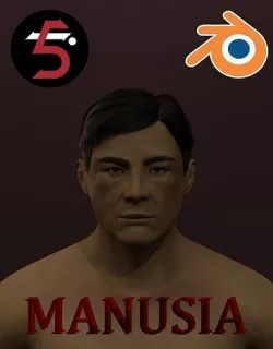 Human - Manusia Low-poly 3D model