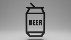 Icon Beer can 3D model