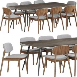 Industry West FREY and Alagon table 3D model