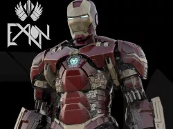 Iron Man MK44 Heavy Arms 3D model