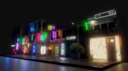 Japanese street 3D model