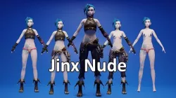 Jinx Arcane Nude 3D model