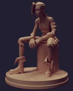 Jinx - Arcane Sculpture 3D model