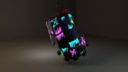  Jinx grenade Low-poly 3D model