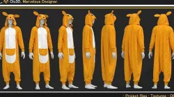 Kangaroo Kigurumi 3D model