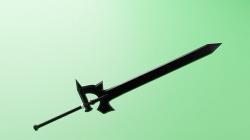 Kirito sword from anime sword art online 3D model