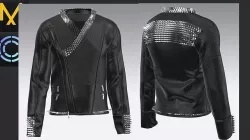 Leather Jacket  OBJ mtl FBX ZPRJ 3D model