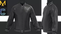Leather Jacket  OBJ mtl FBX ZPRJ 3D model
