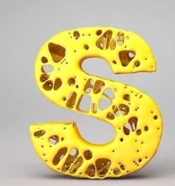 letter S 3D model