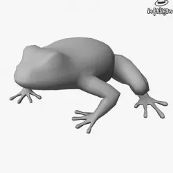 Low Poly Frog Low-poly 3D model