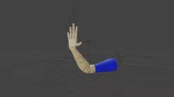 lowpoly human fps hands riged Low-poly 3D model
