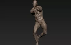 Male Full Body Sculpt Pose 17 3D model