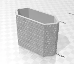 Marklin HO 7065 M Track Bridge Pillar NO TOP 3D model
