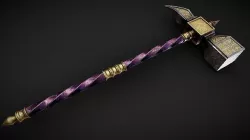 Medieval WarHammer Low-poly 3D model