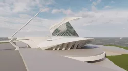 Milwaukee Art Museum model Revit 2021 and render by Lumion 11 3D model