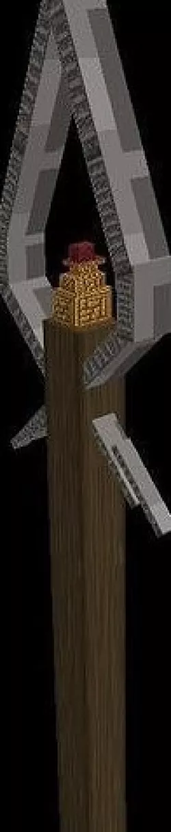 modelo 3D de lanza imperial de minecraft 3D model