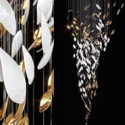 modern Art chandelier 3D model