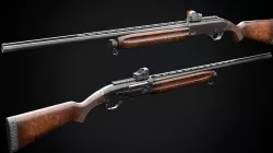 MP-153 Semi-Automatic Shotgun Low-poly 3D model