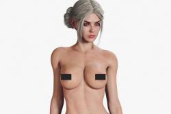 Naked Fitness Blonde Woman With Tied Hair 3D Model - TurboSquid 1837966