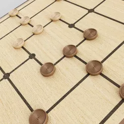 Nine Mens Morris Board Game 3D model