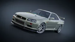 Nissan Skyline GTR R34 V - Spec II 3D model