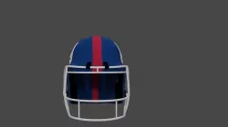NY Giants Helmet Low-poly 3D model