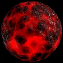 Obsidian Rock Lava Ground Terrain Red Material PBR  Texture