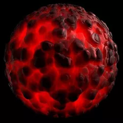 Obsidian Rock Lava Ground Terrain Red Material PBR Texture
