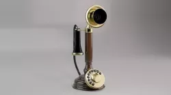 Old antique phone 3D model