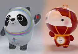 Olympic mascots 2022 lowpoly Low-poly 3D model